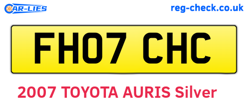 FH07CHC are the vehicle registration plates.