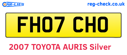 FH07CHO are the vehicle registration plates.