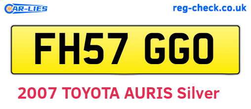 FH57GGO are the vehicle registration plates.