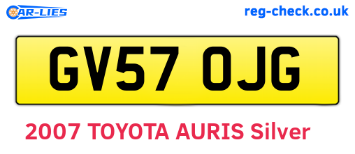 GV57OJG are the vehicle registration plates.