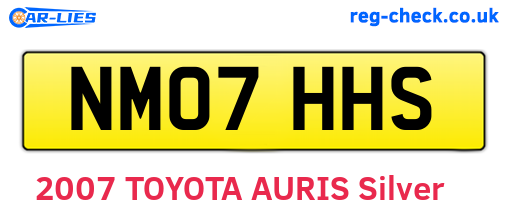 NM07HHS are the vehicle registration plates.