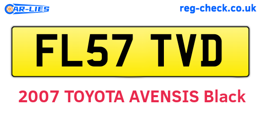FL57TVD are the vehicle registration plates.