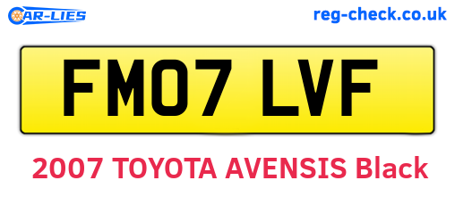 FM07LVF are the vehicle registration plates.