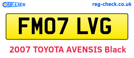 FM07LVG are the vehicle registration plates.