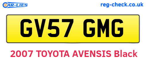 GV57GMG are the vehicle registration plates.