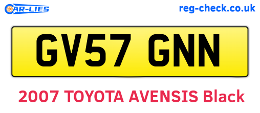 GV57GNN are the vehicle registration plates.