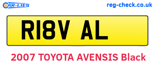 R18VAL are the vehicle registration plates.
