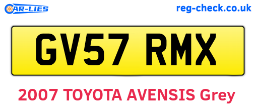 GV57RMX are the vehicle registration plates.