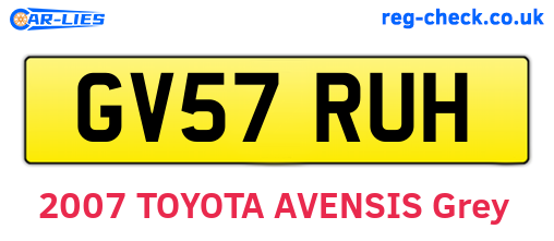 GV57RUH are the vehicle registration plates.