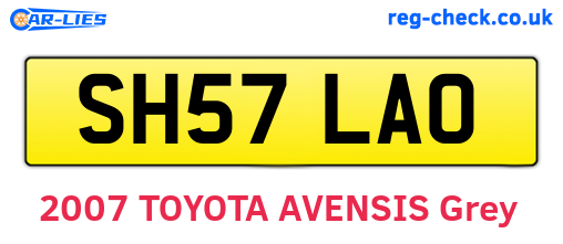 SH57LAO are the vehicle registration plates.