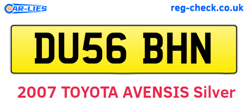 DU56BHN are the vehicle registration plates.