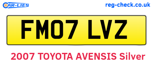 FM07LVZ are the vehicle registration plates.