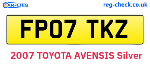 FP07TKZ are the vehicle registration plates.