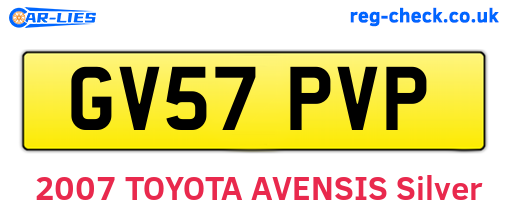 GV57PVP are the vehicle registration plates.