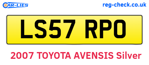 LS57RPO are the vehicle registration plates.