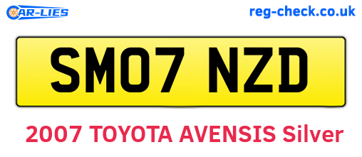 SM07NZD are the vehicle registration plates.
