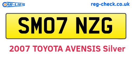 SM07NZG are the vehicle registration plates.