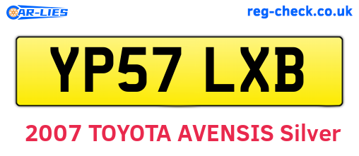 YP57LXB are the vehicle registration plates.
