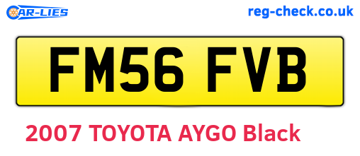 FM56FVB are the vehicle registration plates.