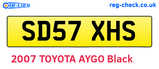 SD57XHS are the vehicle registration plates.