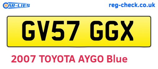 GV57GGX are the vehicle registration plates.