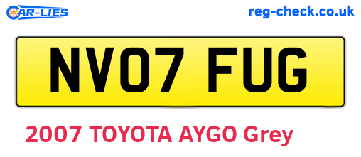 NV07FUG are the vehicle registration plates.