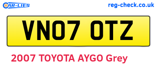 VN07OTZ are the vehicle registration plates.