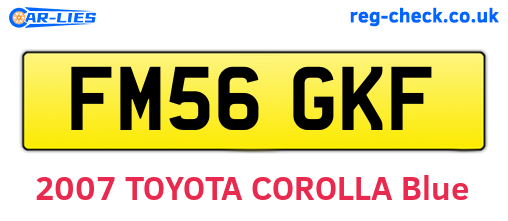 FM56GKF are the vehicle registration plates.