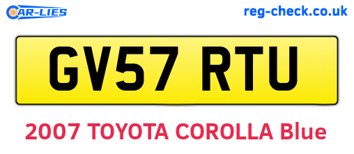 GV57RTU are the vehicle registration plates.