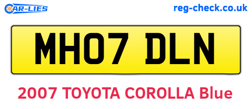 MH07DLN are the vehicle registration plates.