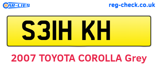 S31HKH are the vehicle registration plates.