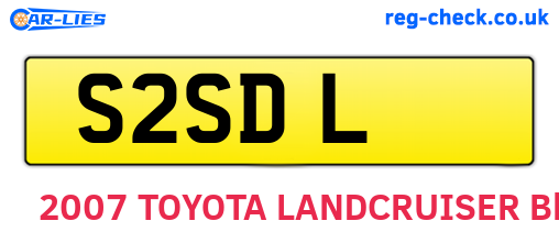 S2SDL are the vehicle registration plates.