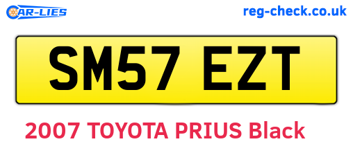 SM57EZT are the vehicle registration plates.