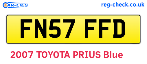 FN57FFD are the vehicle registration plates.