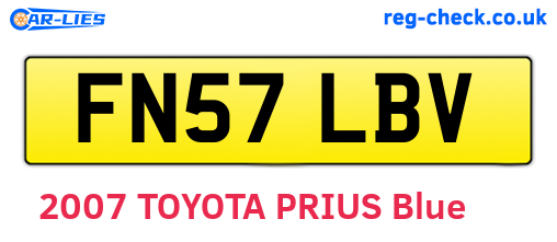 FN57LBV are the vehicle registration plates.