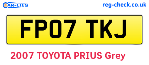 FP07TKJ are the vehicle registration plates.