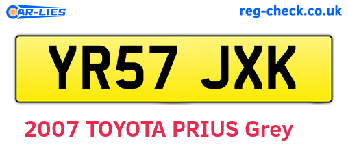 YR57JXK are the vehicle registration plates.