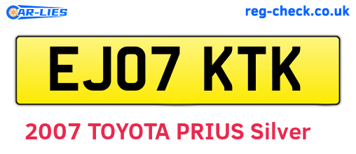 EJ07KTK are the vehicle registration plates.