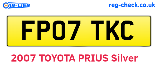 FP07TKC are the vehicle registration plates.