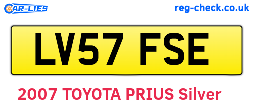 LV57FSE are the vehicle registration plates.