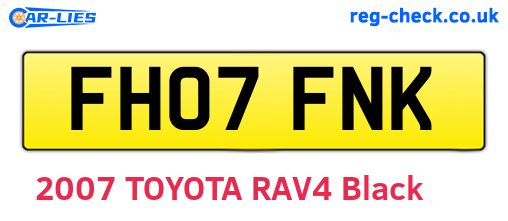 FH07FNK are the vehicle registration plates.