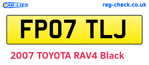 FP07TLJ are the vehicle registration plates.