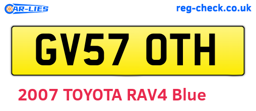 GV57OTH are the vehicle registration plates.