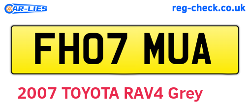 FH07MUA are the vehicle registration plates.