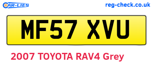 MF57XVU are the vehicle registration plates.