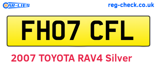 FH07CFL are the vehicle registration plates.
