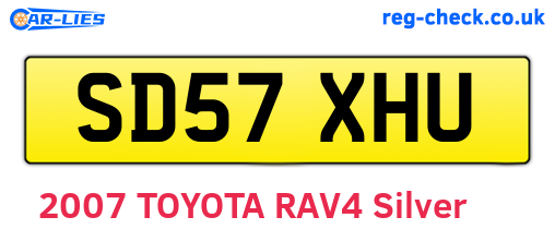 SD57XHU are the vehicle registration plates.
