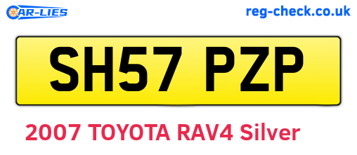 SH57PZP are the vehicle registration plates.