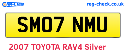 SM07NMU are the vehicle registration plates.