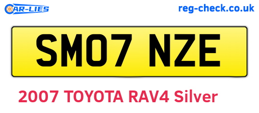SM07NZE are the vehicle registration plates.